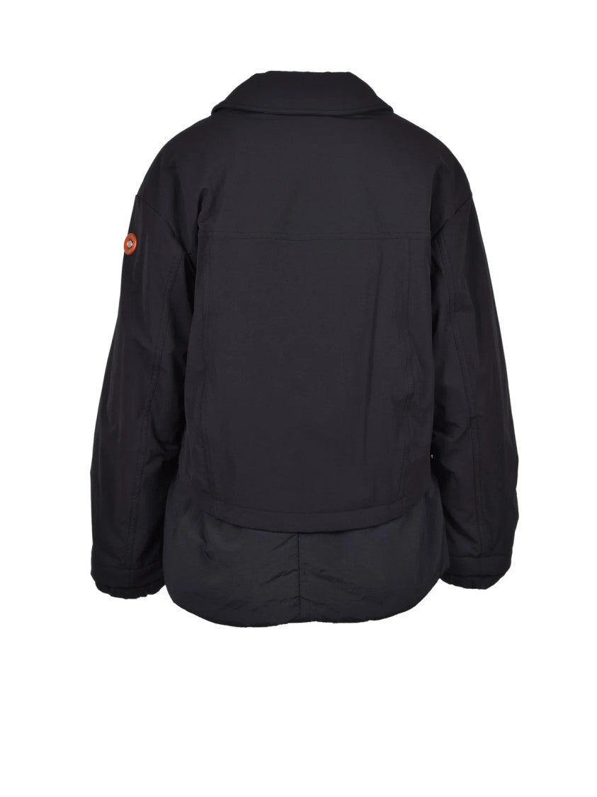 Dekker Black Padded Polyamide-Blend Coat