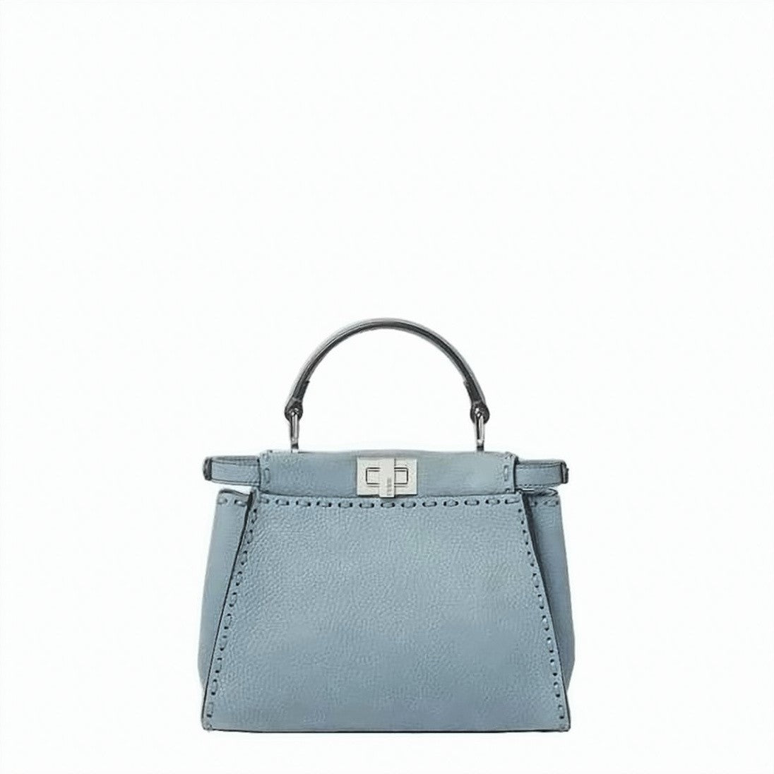 Fendi Trapezoidal Blue Crossbody Bag