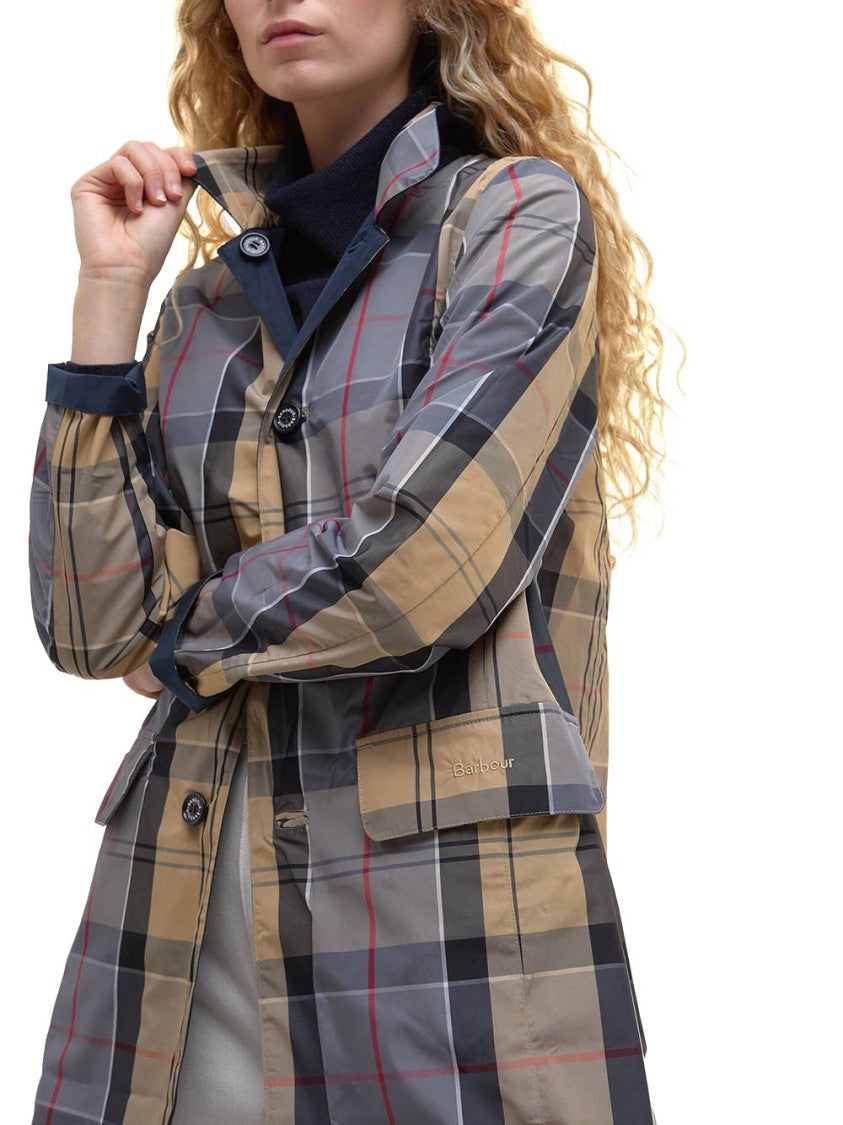 Barbour Babbity Showerproof Coat With Classic Button-Up Design