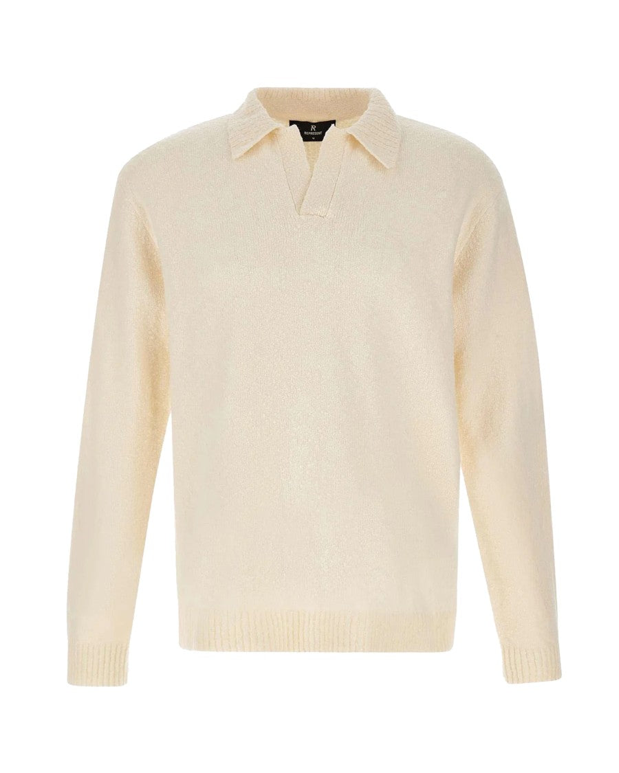 Represent Polo In Maglia Aged White