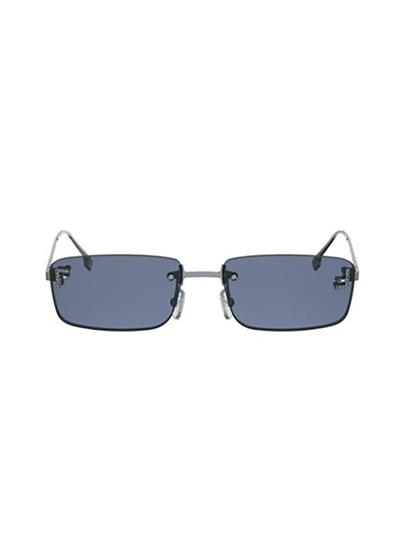 Fendi Fe4172us Rimless Rectangular Minimalist Sunglasses
