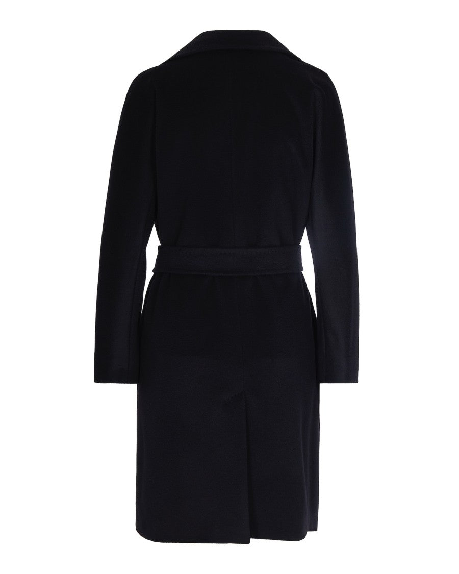 Max Mara Midi Wrap Coat In Virgin Wool