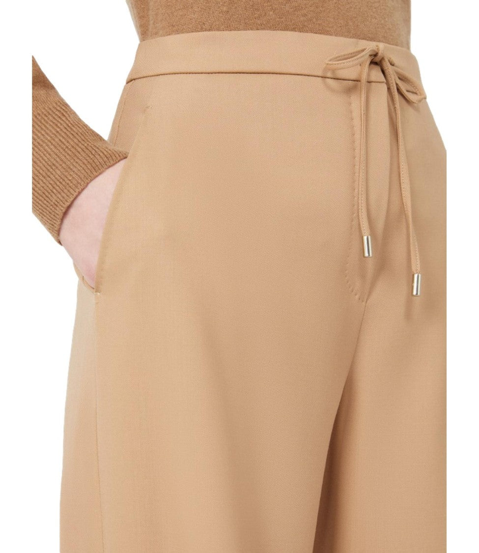 Max Mara Wide-Leg Trousers With Drawstring Waist