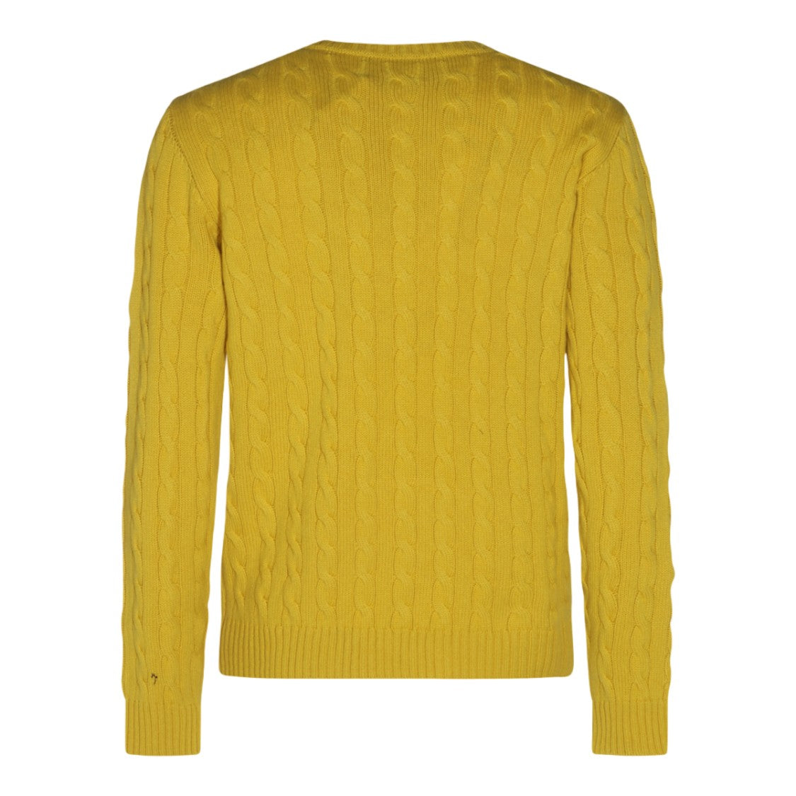 Valentino Cable Knit Sweater With Ribbed Neckline And Logo Emblem