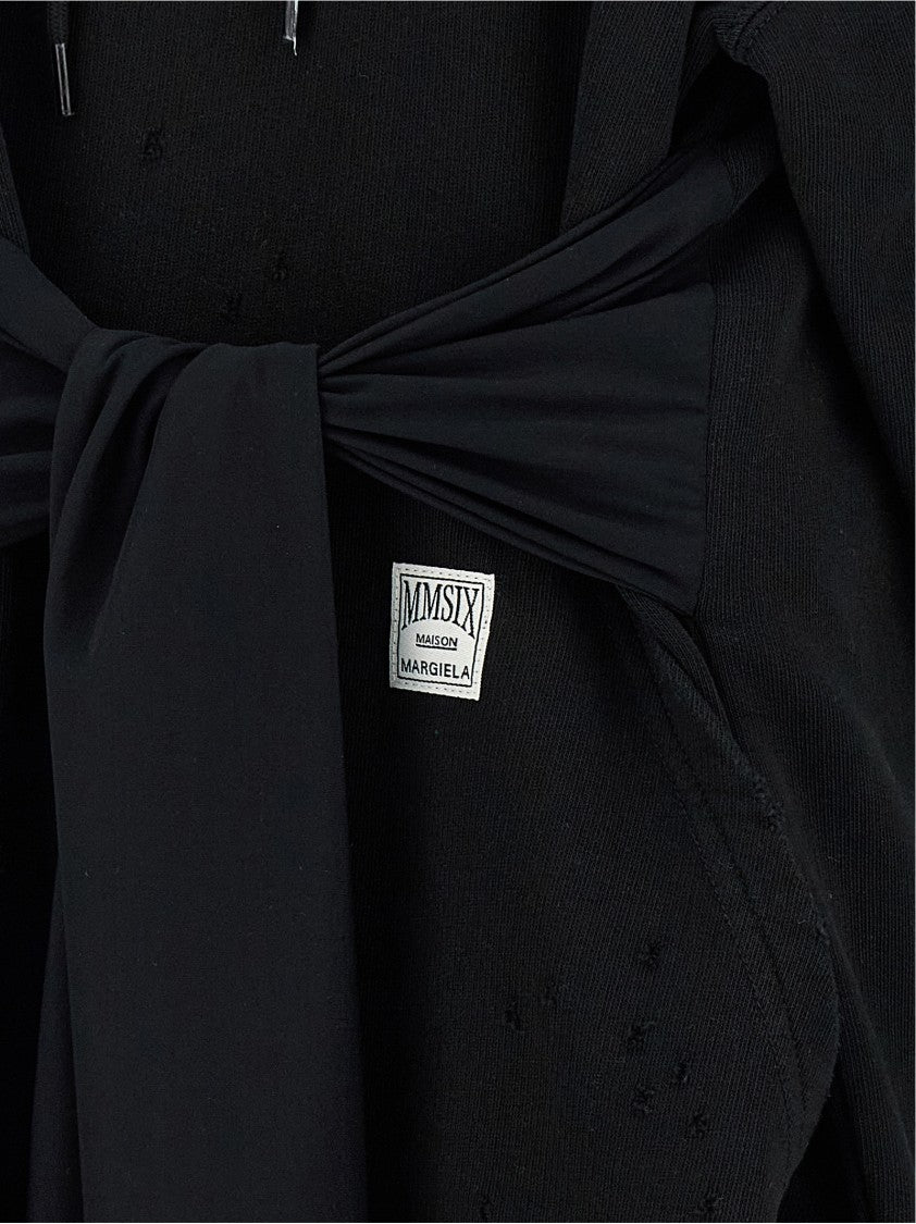 Mm6 By Maison Margiela Hoodie Dress With Gloves