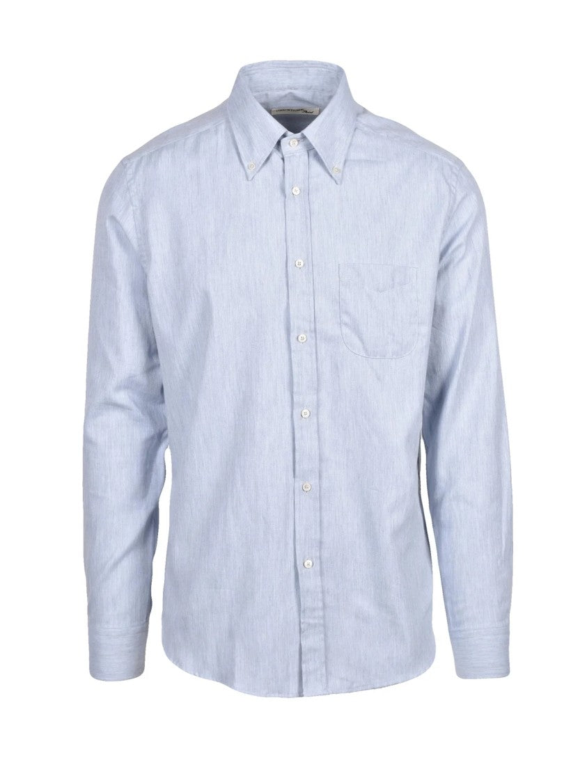 Deuxieme Light Blue Cotton Shirt