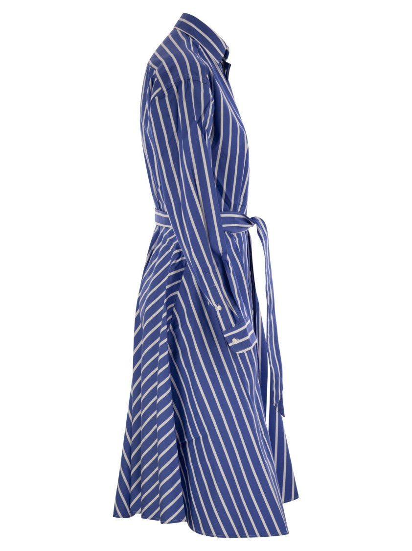 Polo Ralph Lauren Striped Chemisier With Belt