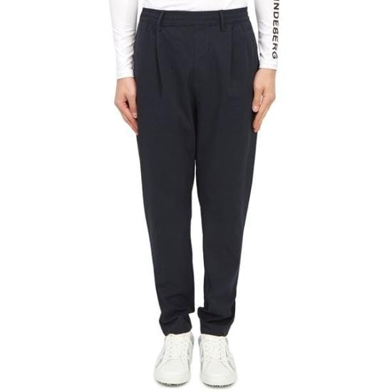J Lindeberg Tailored Straight Pants With Mid-Rise Waist And Subtle Pleats