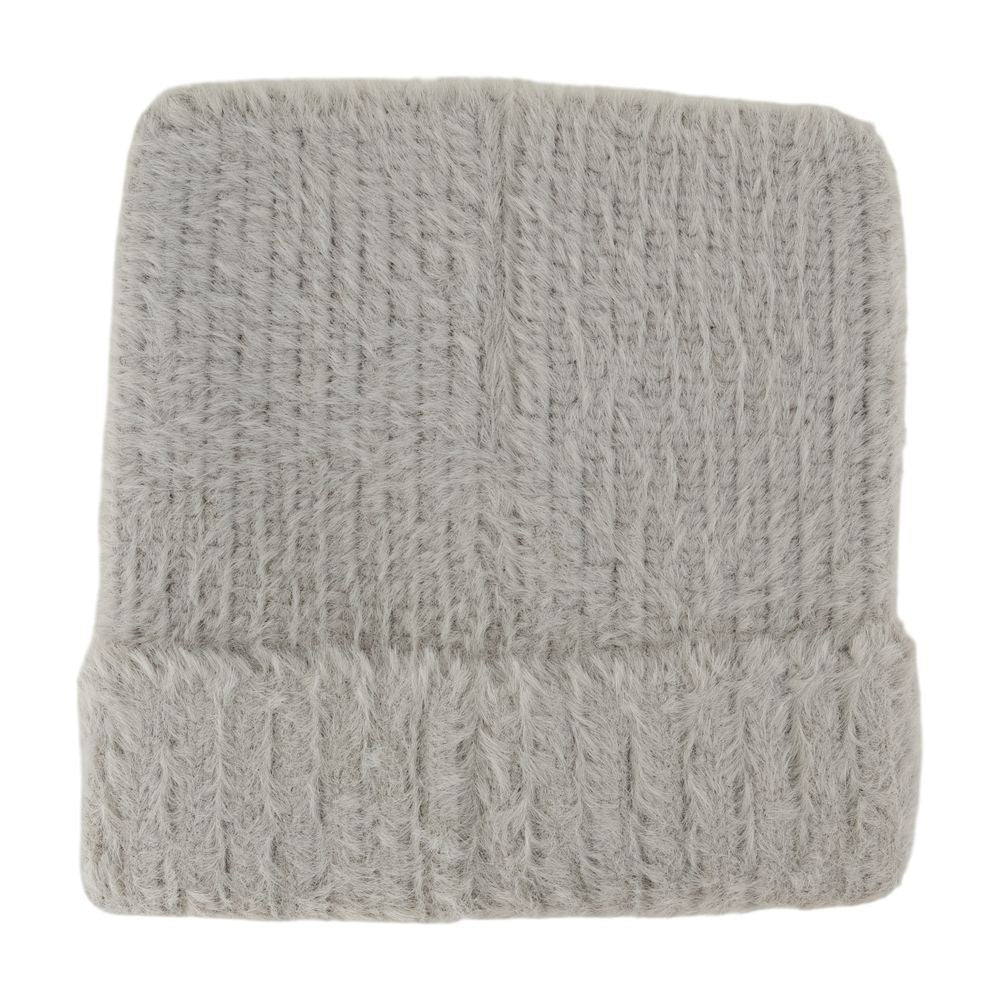 Casablanca Fluffy Square Beanie - Nylon - Grey