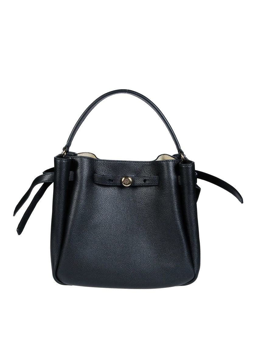 Tory Burch Romy Pebbled Leather Bucket Bag