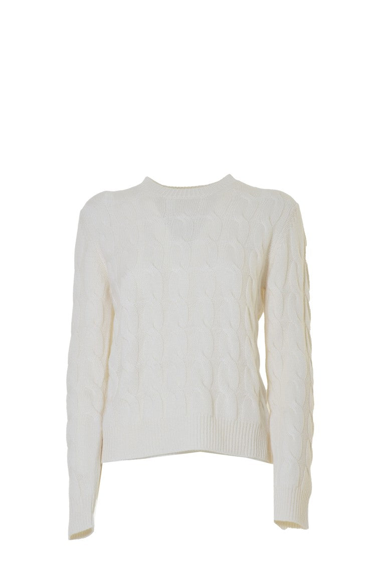 Max Mara Edipo Cashmere Sweater In Cream