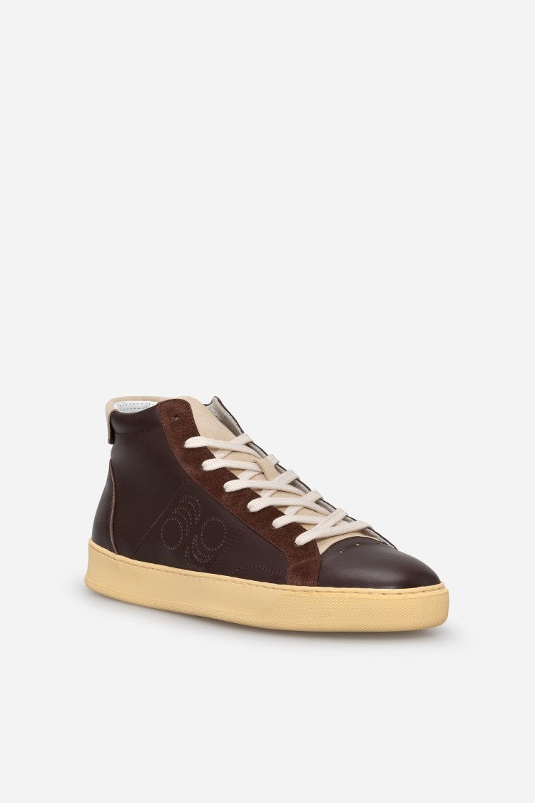 Pantofola D'oro Del Bello Mid Brown Men's Sneaker
