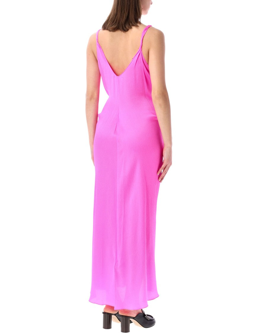 J. W. Anderson Knotted Waist Longline Silk Dress