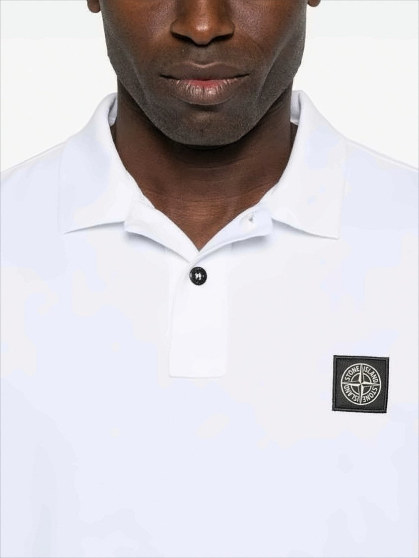 Stone Island Short-Sleeve Polo Shirt With Classic Collar