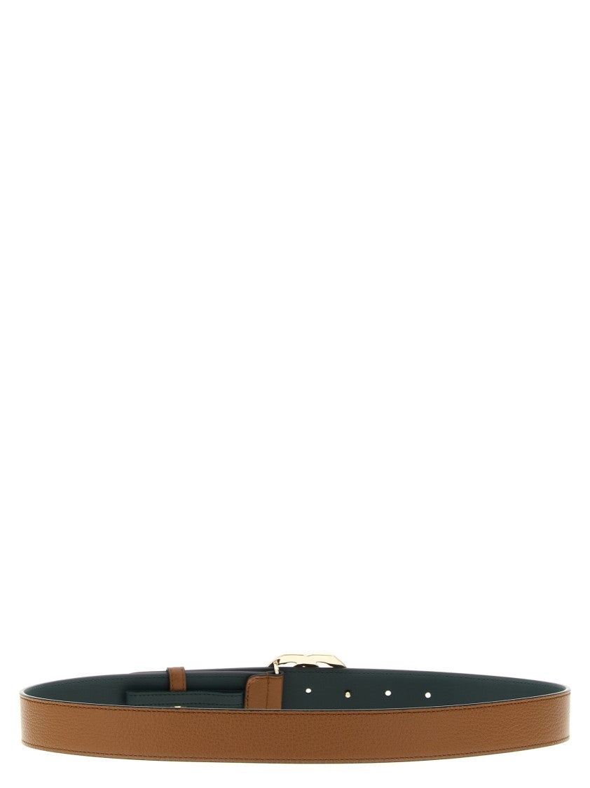 Gucci Hammered Leather Belt With Bamboo-Inspired Double G Buckle