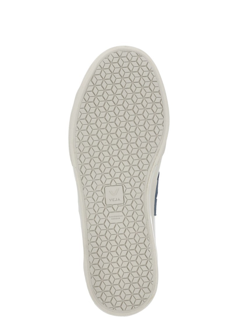 Veja White Campo Suede Leather Sneakers