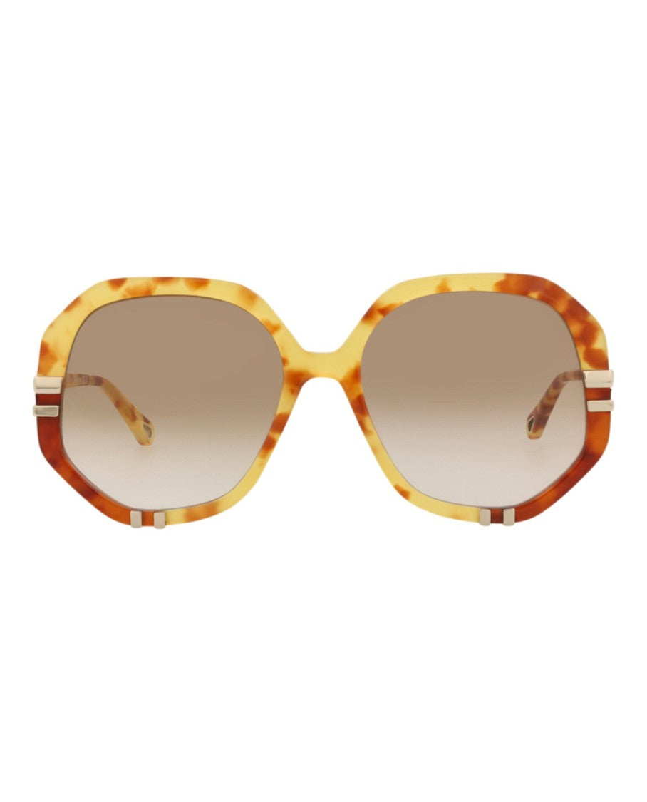Chloé Round-Frame Bio Acetate Sunglasses