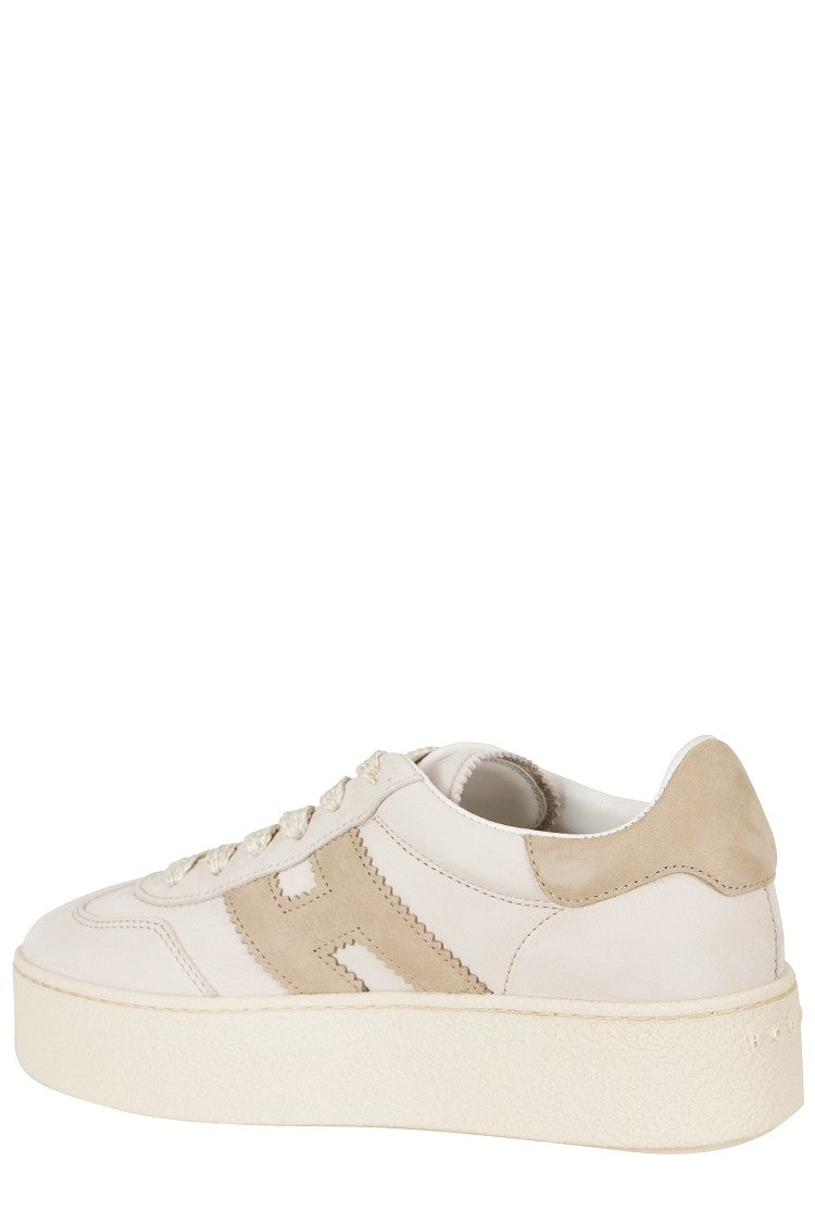 Hogan Cool Logo Detail Suede Lace-Up Sneakers