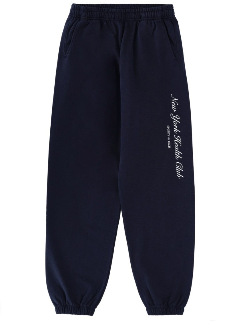 Sporty And Rich Relaxed Cotton Side-Pocket Sweatpants