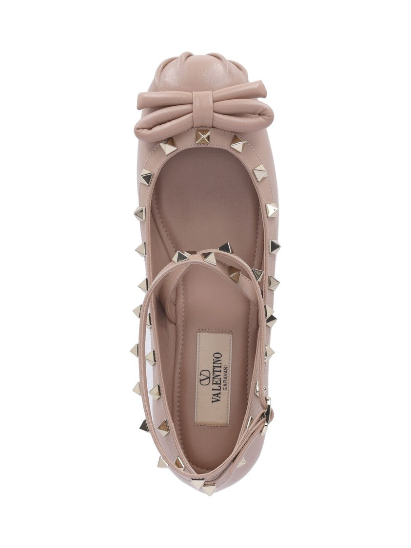 Valentino Garavani Rockstud' Ballerina Flats – Pink