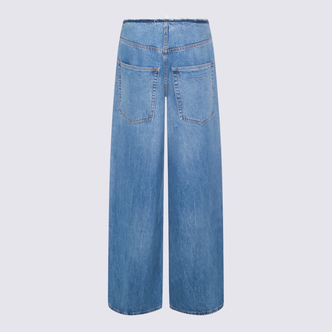 Alexander Wang Vintage Marbled Blue Cotton Jeans