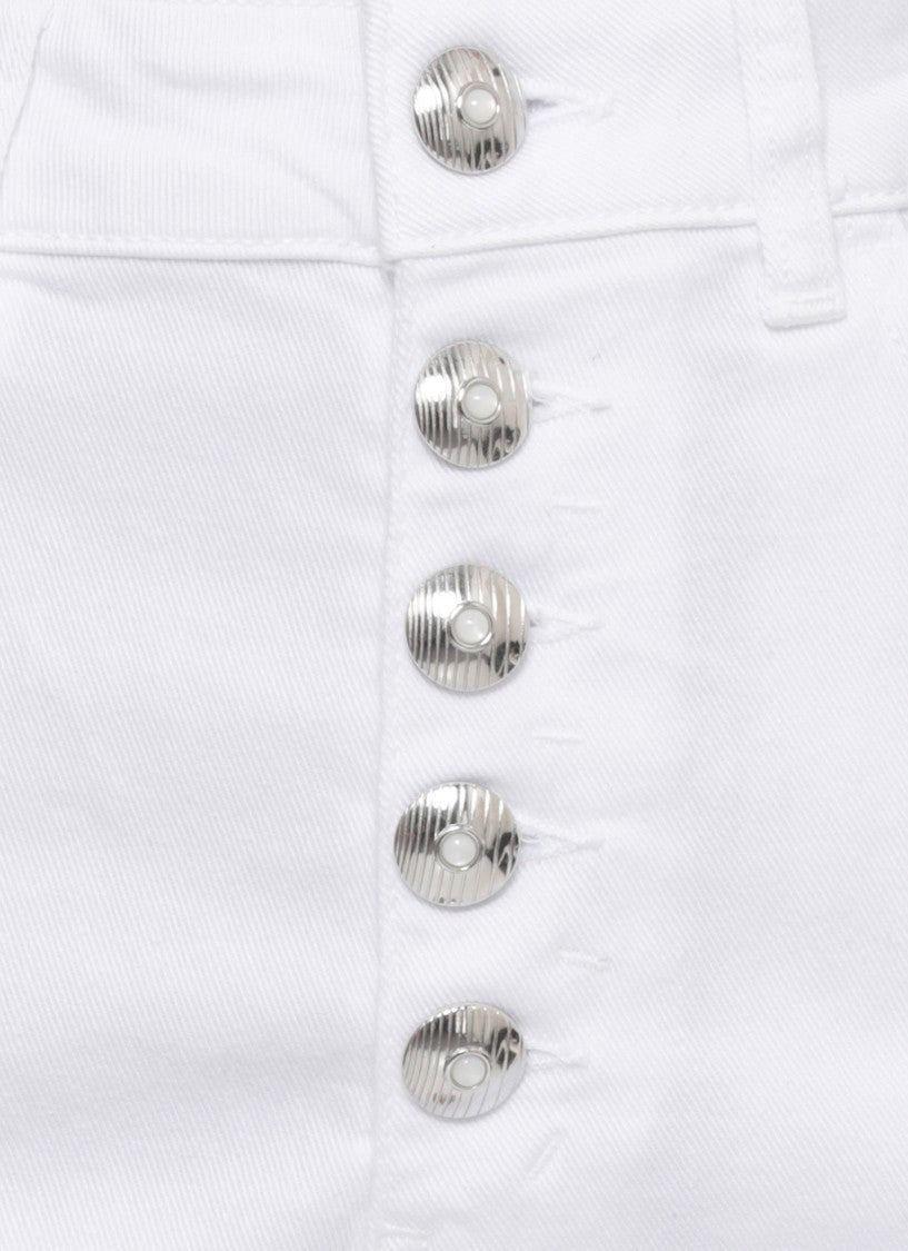 Dondup White Koons Bot Gioie Jewel Jeans