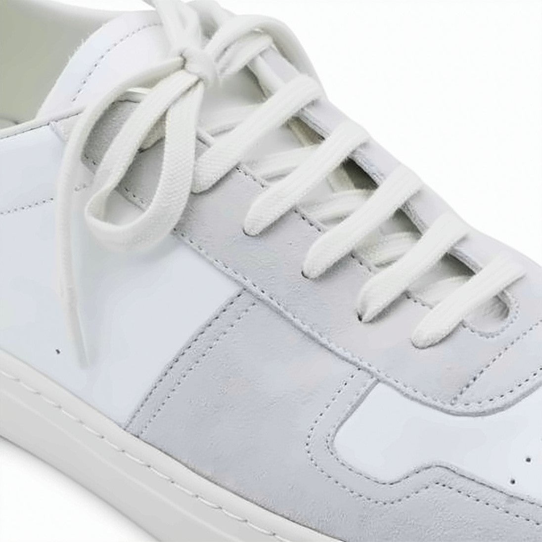 Common Projects Low-Top Leather And Suede Sneakers With Subtle Gold Accents