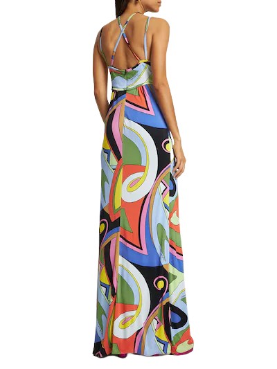Moschino Multicolour Viscose Jersey Dress