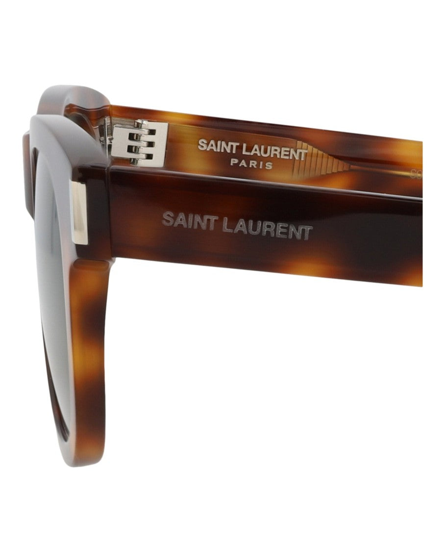 Saint Laurent Round-Frame Recycled Acetate Sunglasses