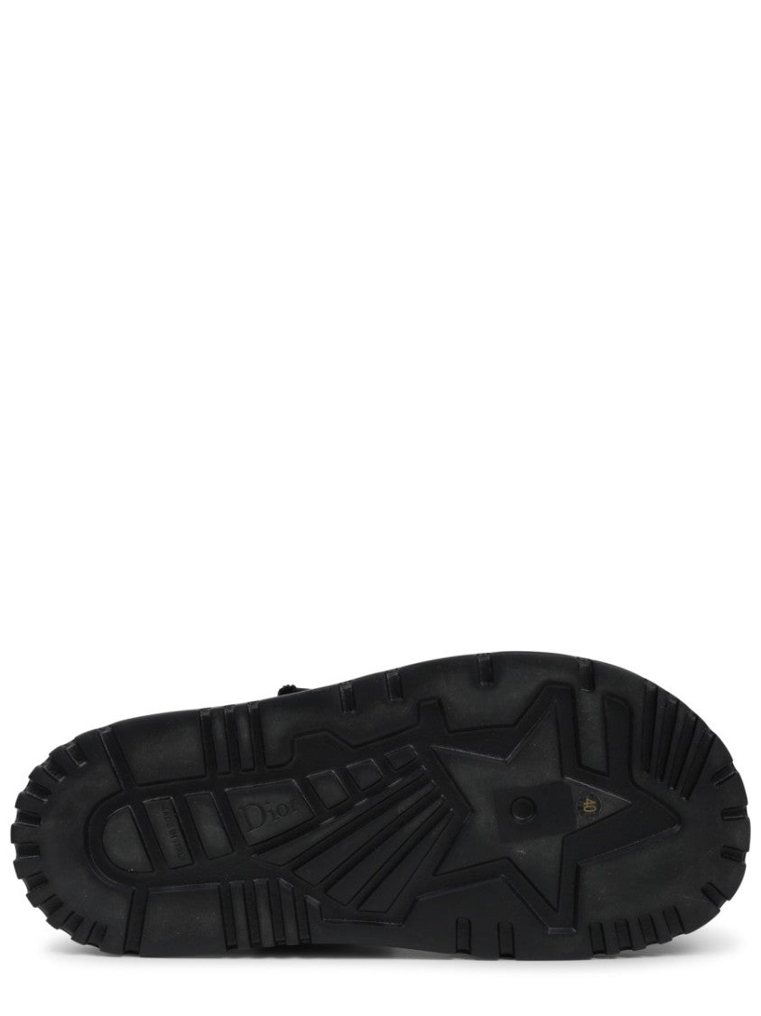 Dior Cannage Tweed Wool Sandals