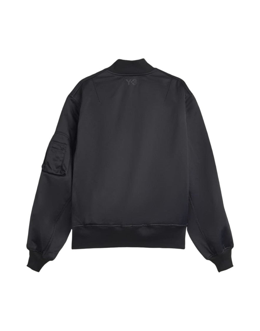Y-3 Minimalist Bomber Jacket With Oversized Silhouette