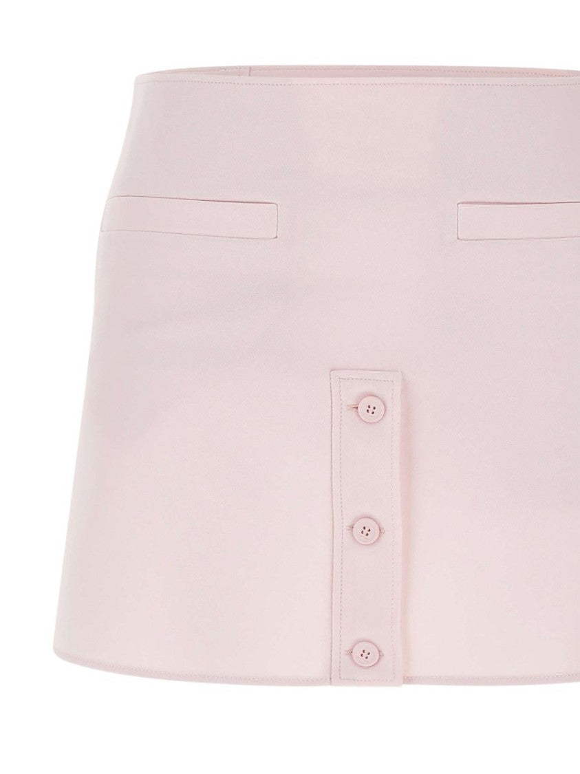 Courrèges Pastel Pink Mini Skirt With High Waist