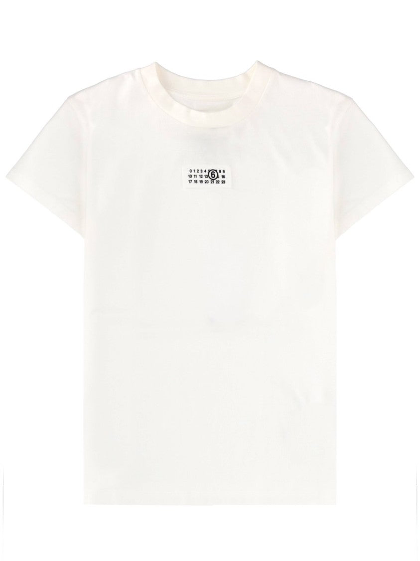 Mm6 By Maison Margiela Neutrals Back Discreet Logo T-Shirt