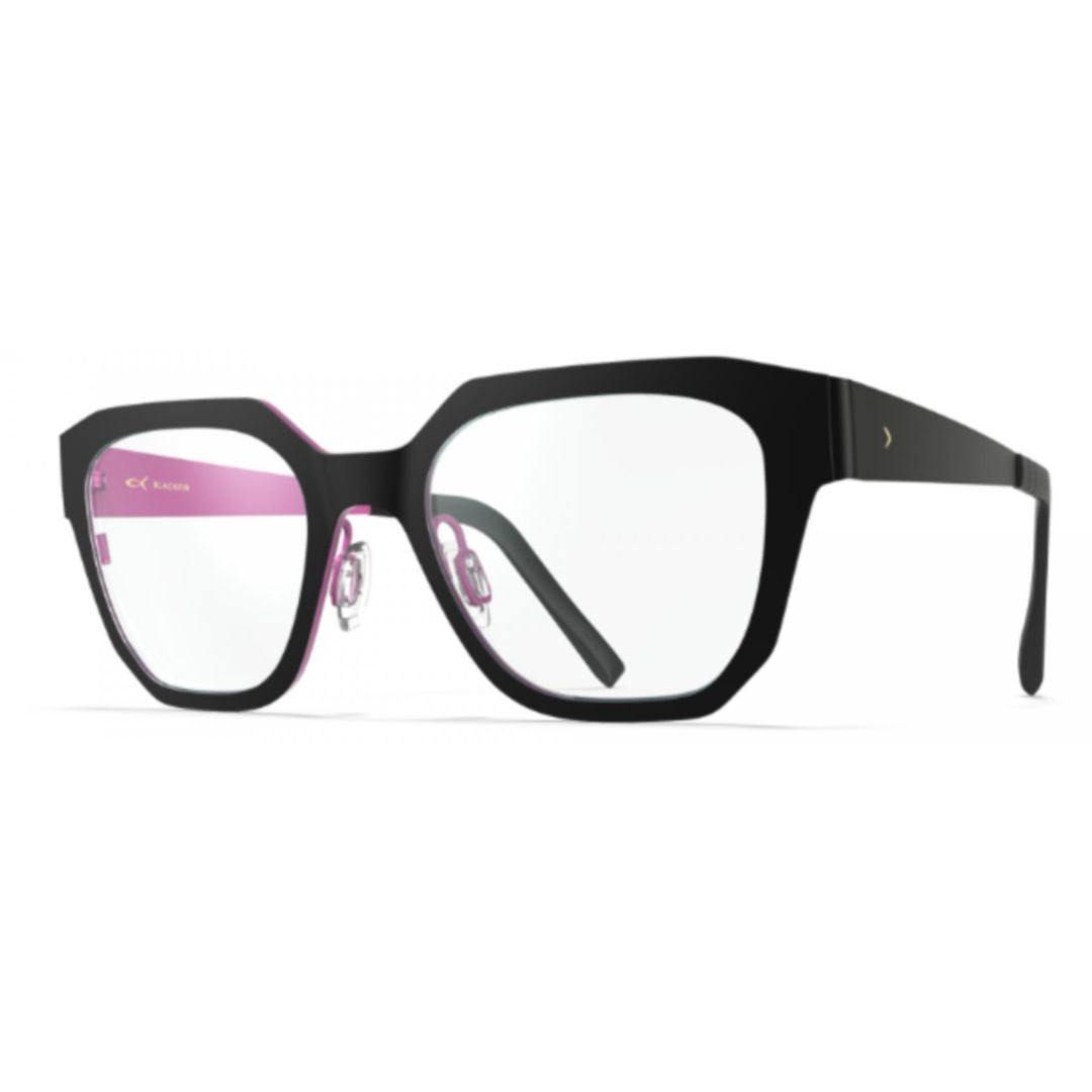 Blackfin Bf1051 Sitka Geometric Black Beta-Titanium Eyeglasses With Comfortable Temples