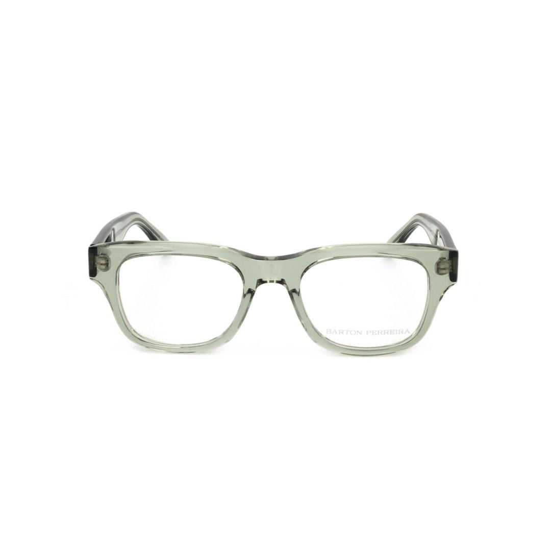 Barton Perreira Bp5293 490Ab Translucent Rectangular Eyeglasses With Thick Temples