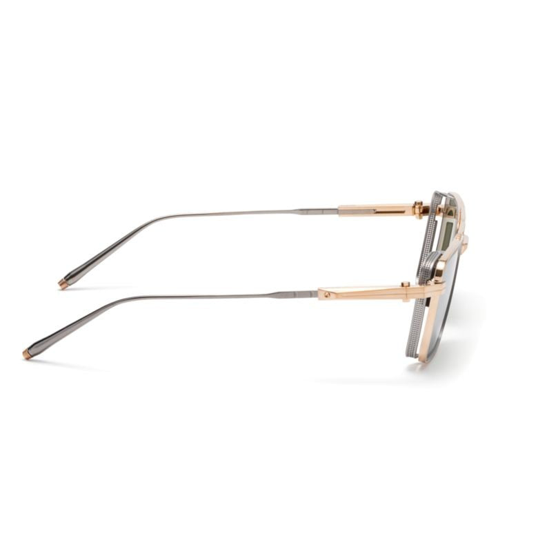 Akoni Aks-504 Square Frame Sunglasses With Metallic Structure