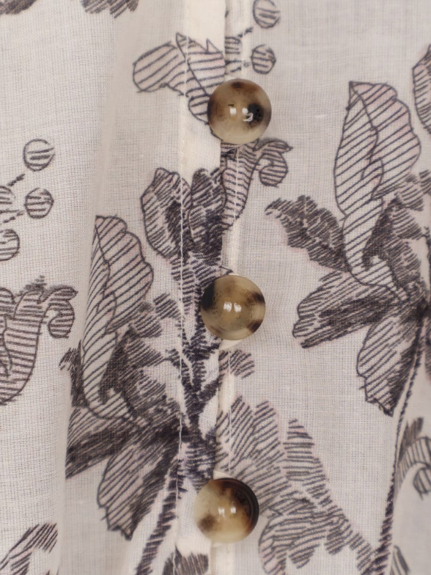 Golden Goose Multicolor Floral Print Cotton Dress
