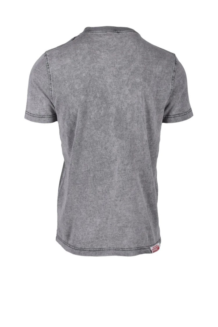Diesel Grey Washed Cotton T-Shirt
