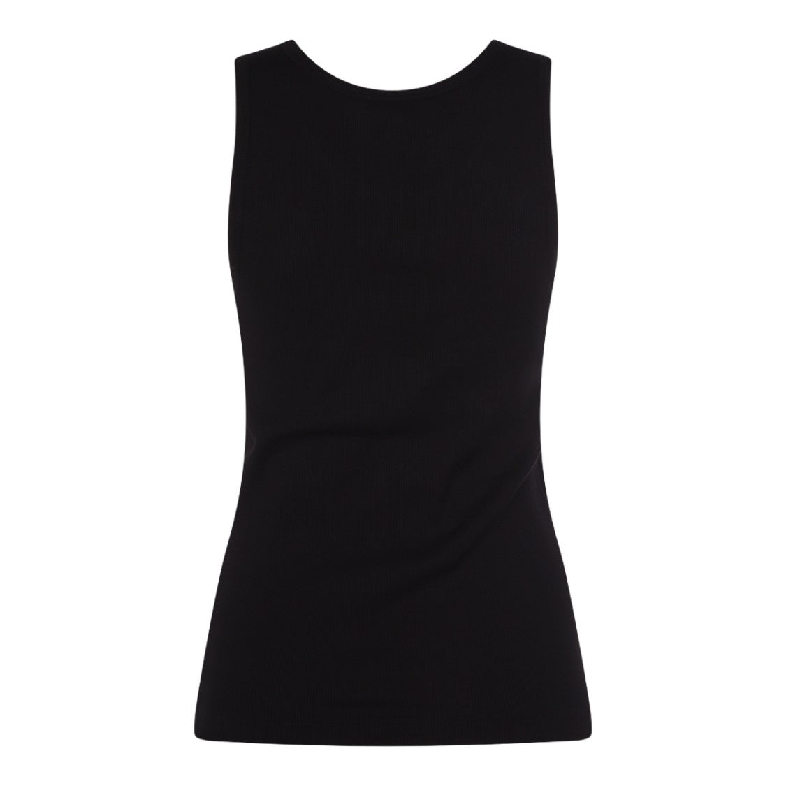 Dolce & Gabbana Fitted Sleeveless Black Top