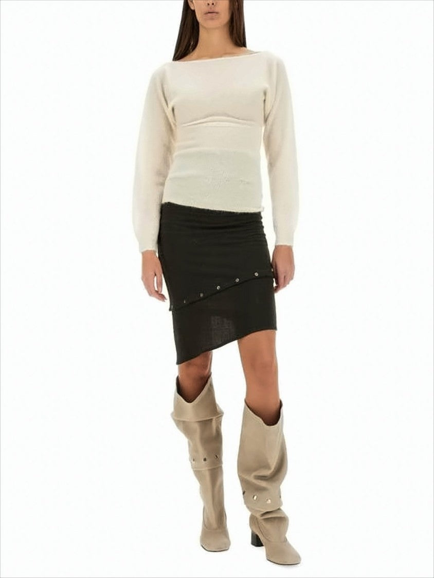 Paloma Wool Soft Boat Neck Sweater With Delicate Texture