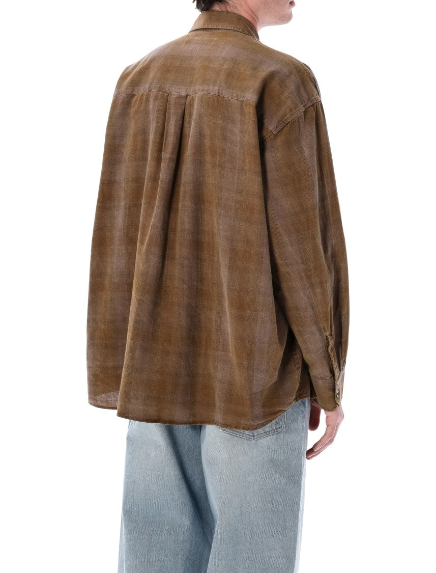 Our Legacy Borrowed Dakota Check Oversized Shirt