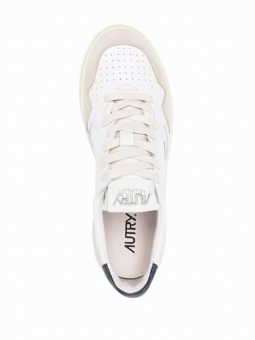 Autry Low-Top Sneakers With Smooth Leather Upper And Suede Overlays