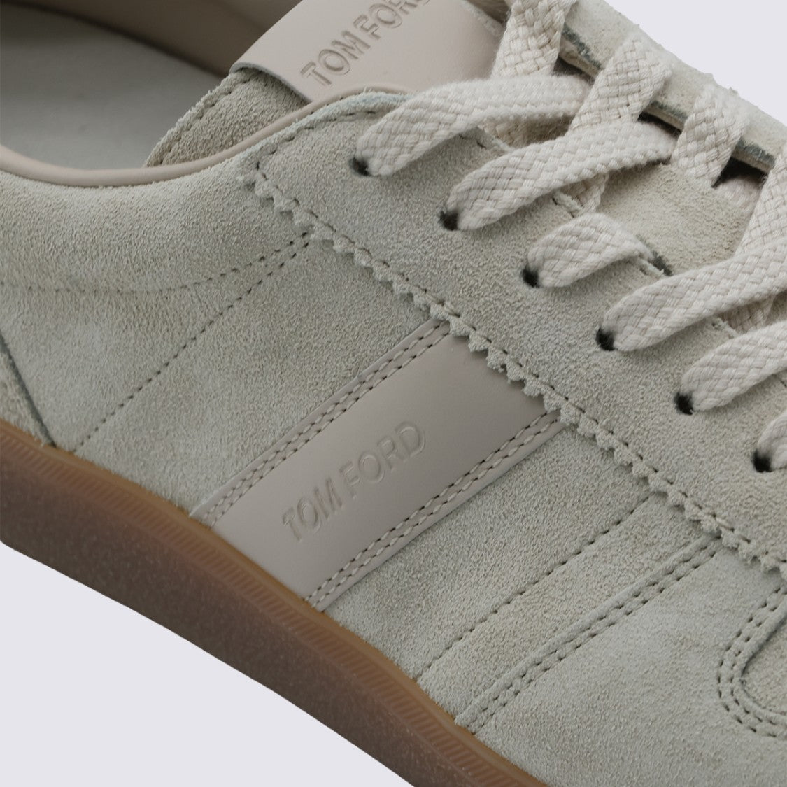 Tom Ford Low-Profile Suede Sneakers With Contrasting Gum Rubber Sole