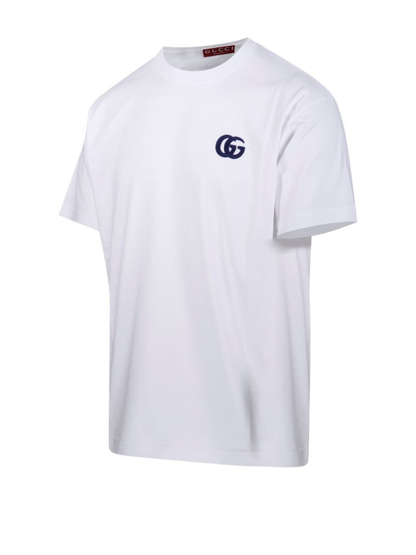 Gucci White Long-Sleeve T-Shirt With Subtle Logo