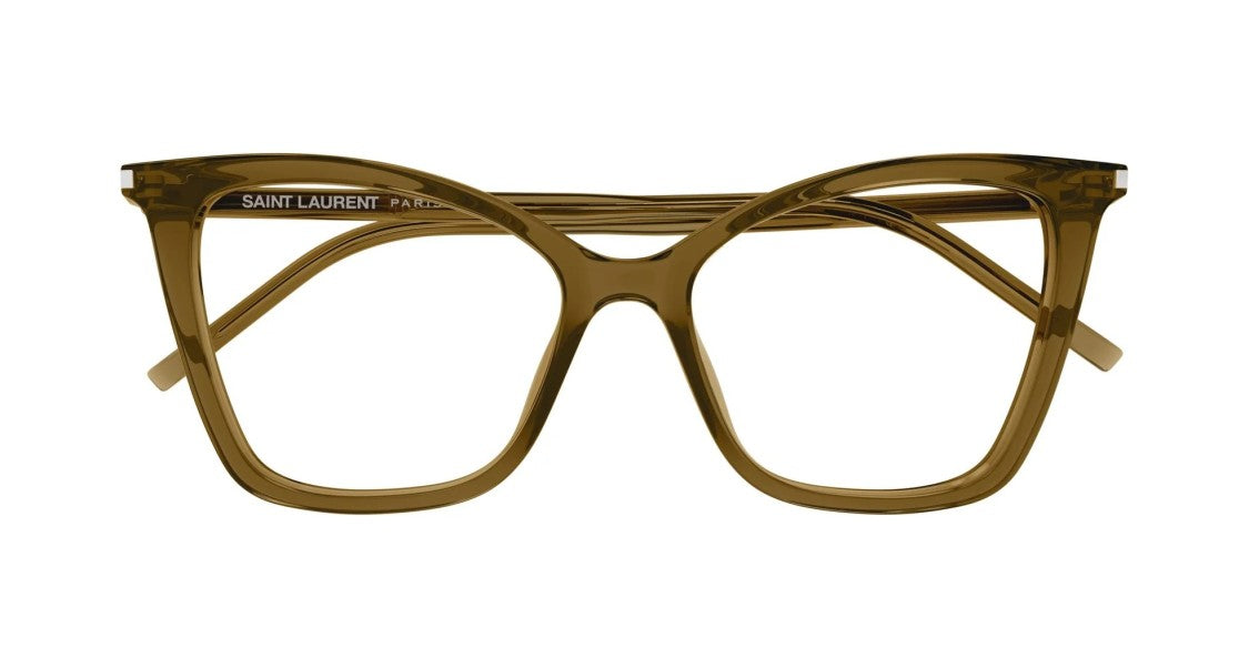 Saint Laurent Eyeglasses Sl 386 009 Brown Brown Transpare 53/16/145