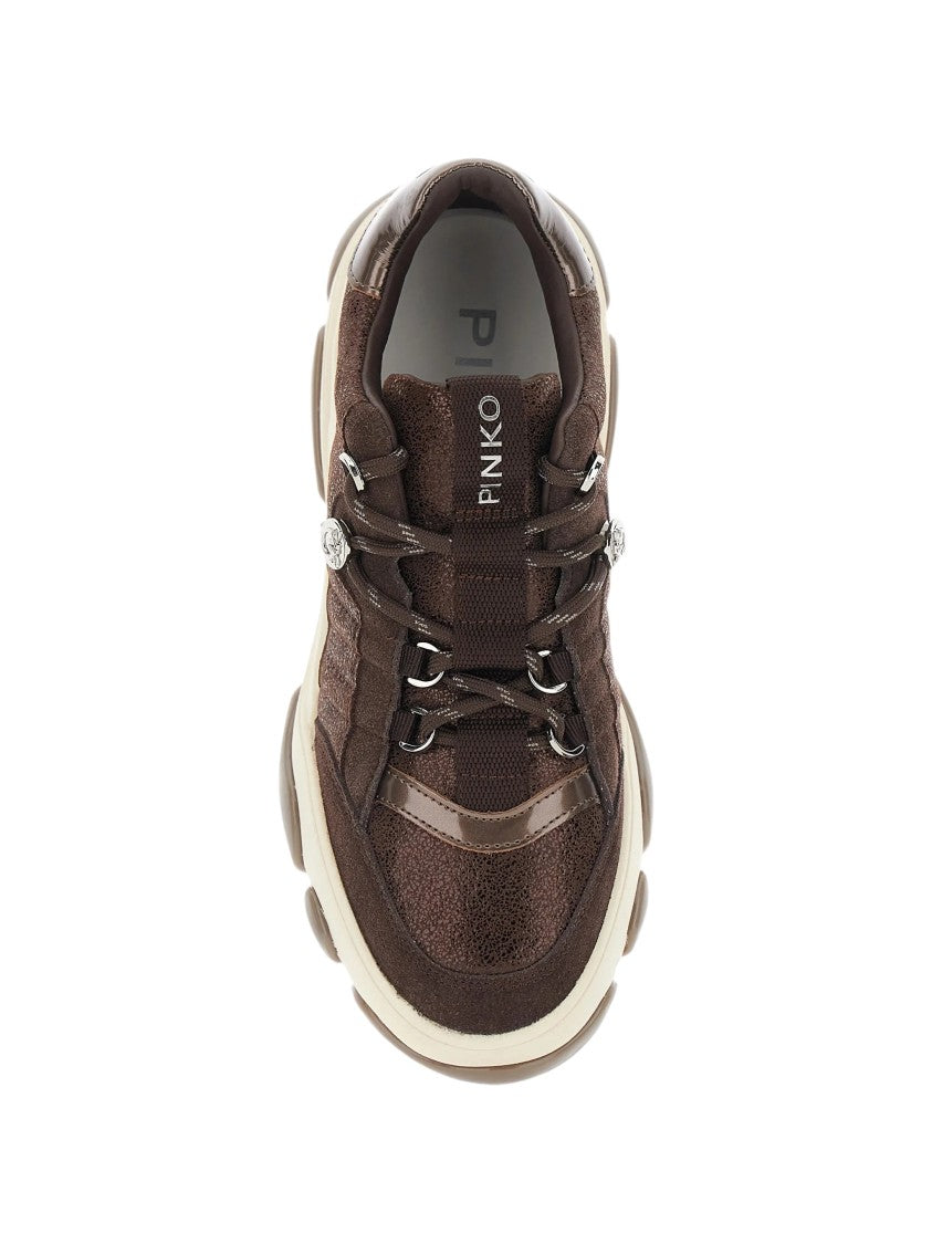 Pinko Athena 01 Textured Chunky Sneakers