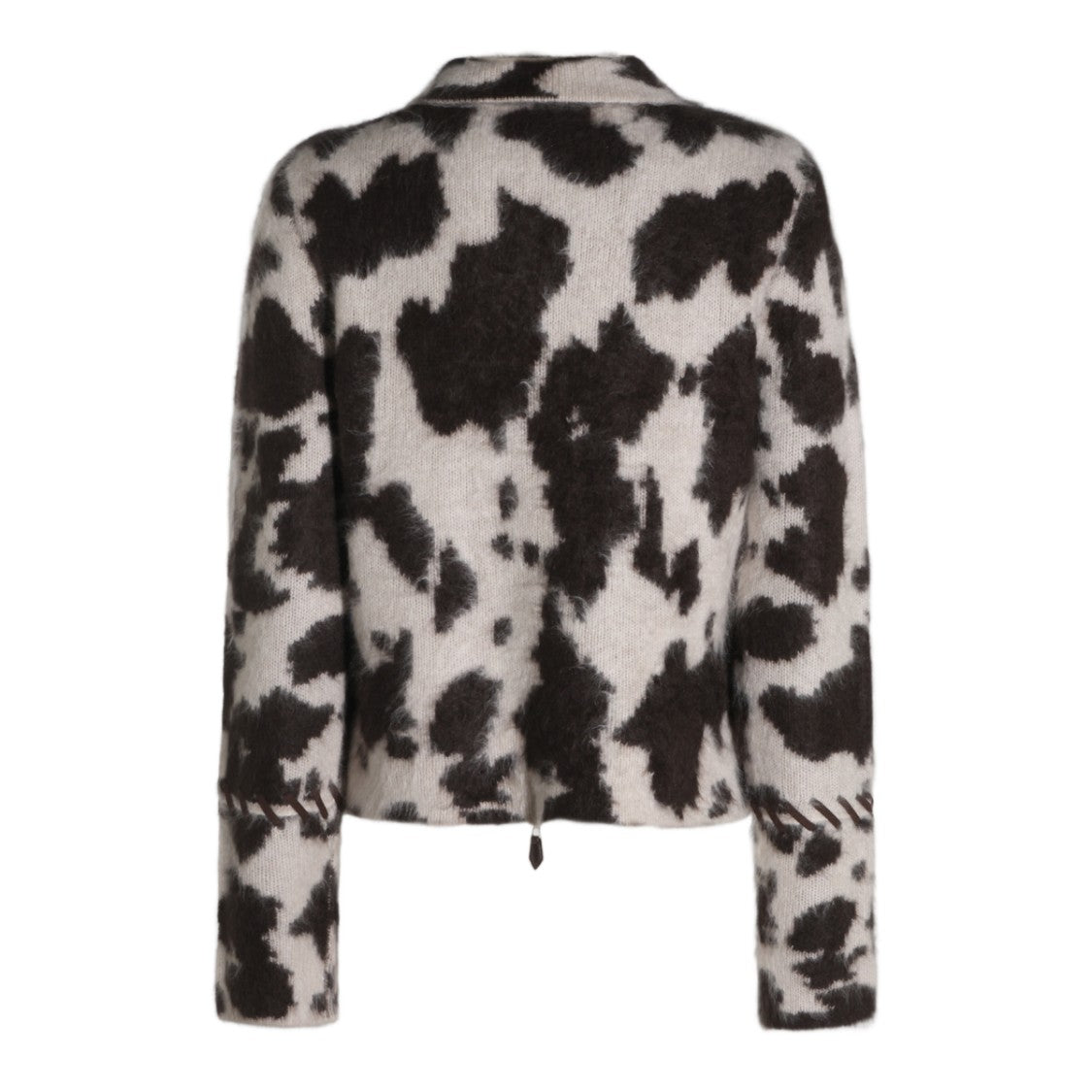 Guest In Residence Abstract Patterned Jacket With Whipstitch Detailing