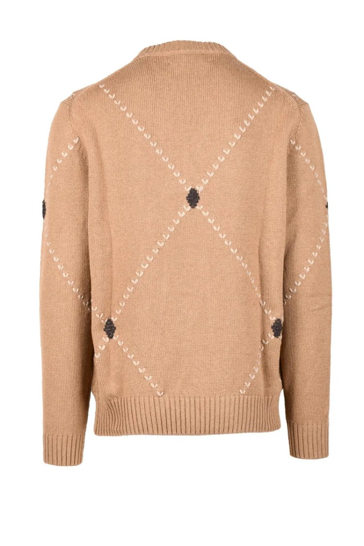 Raw Diamond By Ballantyne Cashmere Sweater - Beige