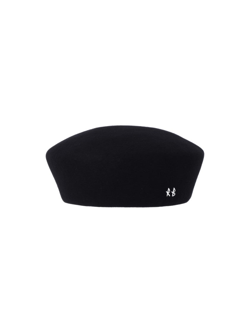 Ruslan Baginskiy Black Wool Logo Beanie
