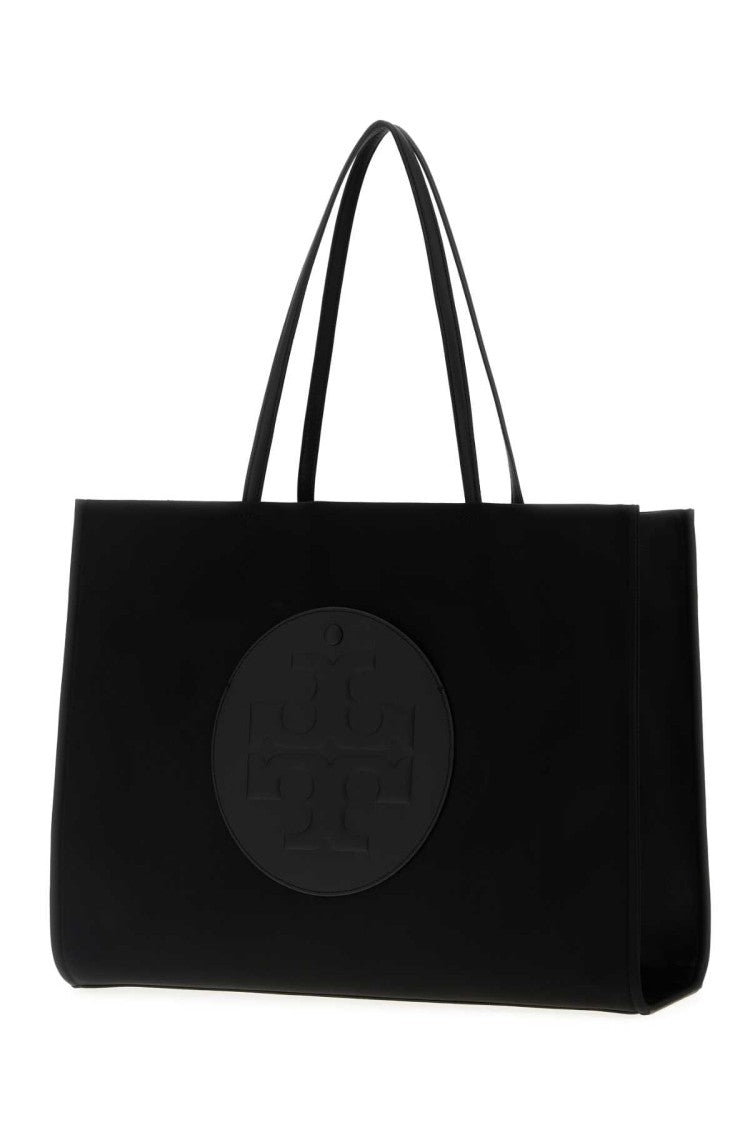 Tory Burch Black Nylon Ella Shopping Bag